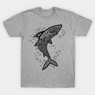 BLACK BOHO SHARK T-Shirt